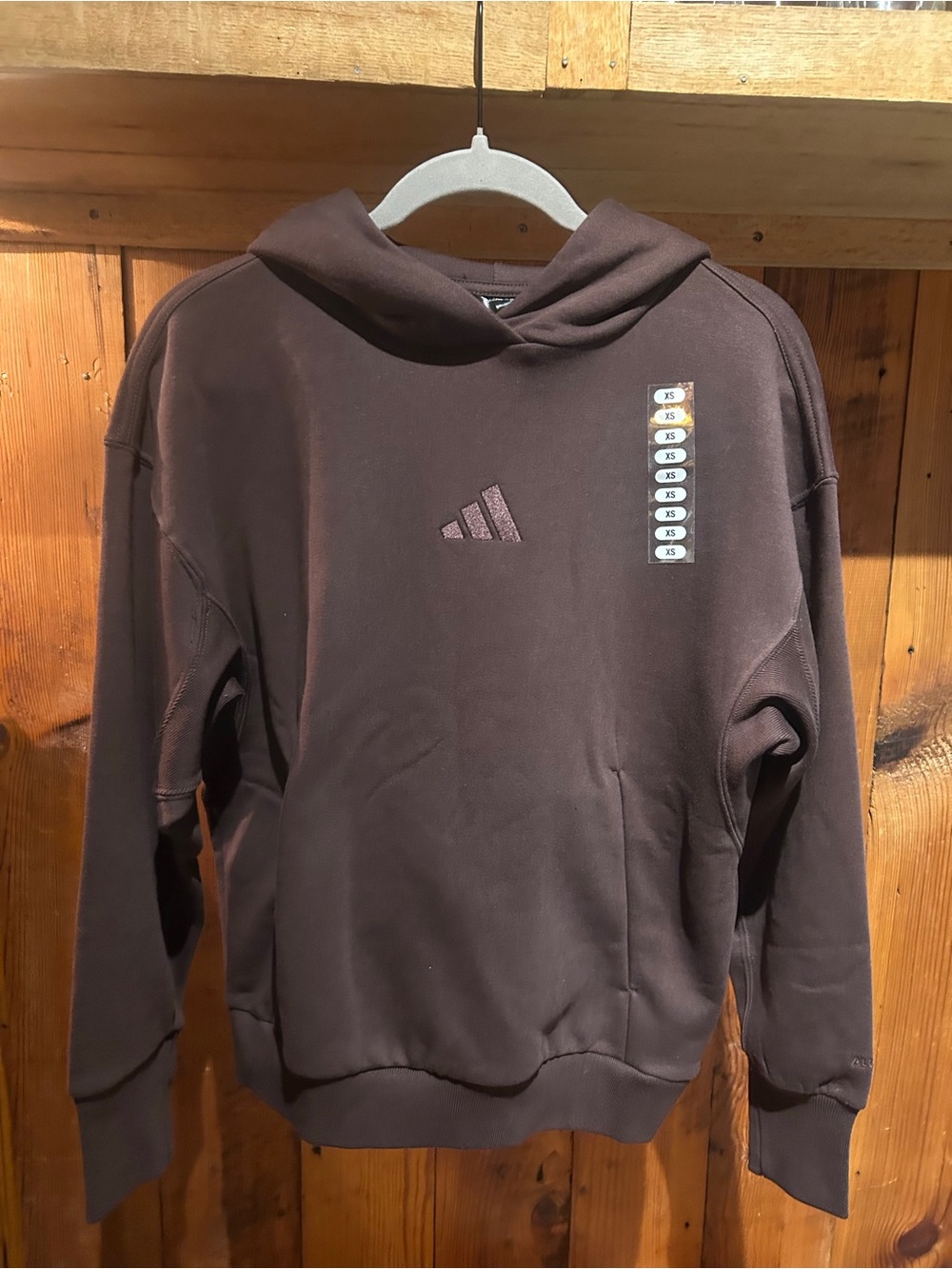 Adidas Women’s  Brown Hooded Sweatshirt